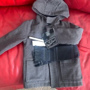 This is a brand new small grey pea coat by Rothchilds, is warm fresh